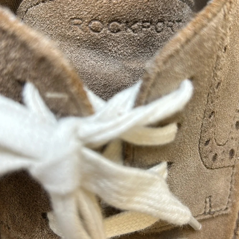 Rockport White Tan Suede AdiPrene by Adidas Wingtip Loafers